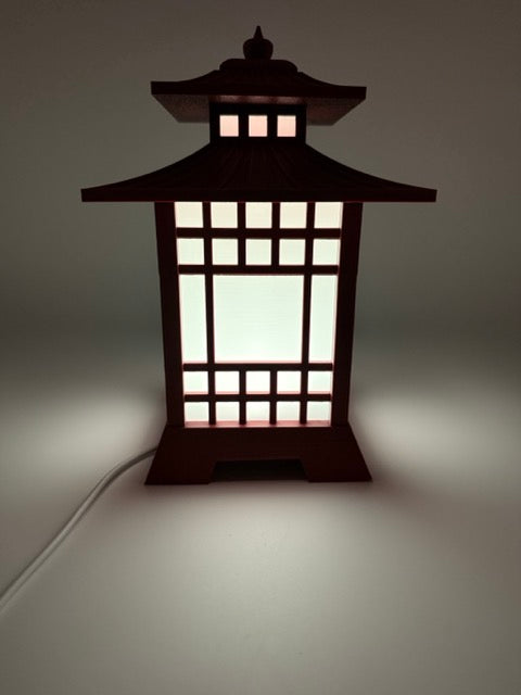 Japanse Pagode Lamp – Unieke LED Tafellamp met Afstandsbediening | Sfeervolle Oriëntaalse Decoratie