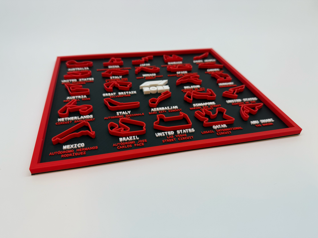 Kalender Formule 1 2025 - Premium Quality