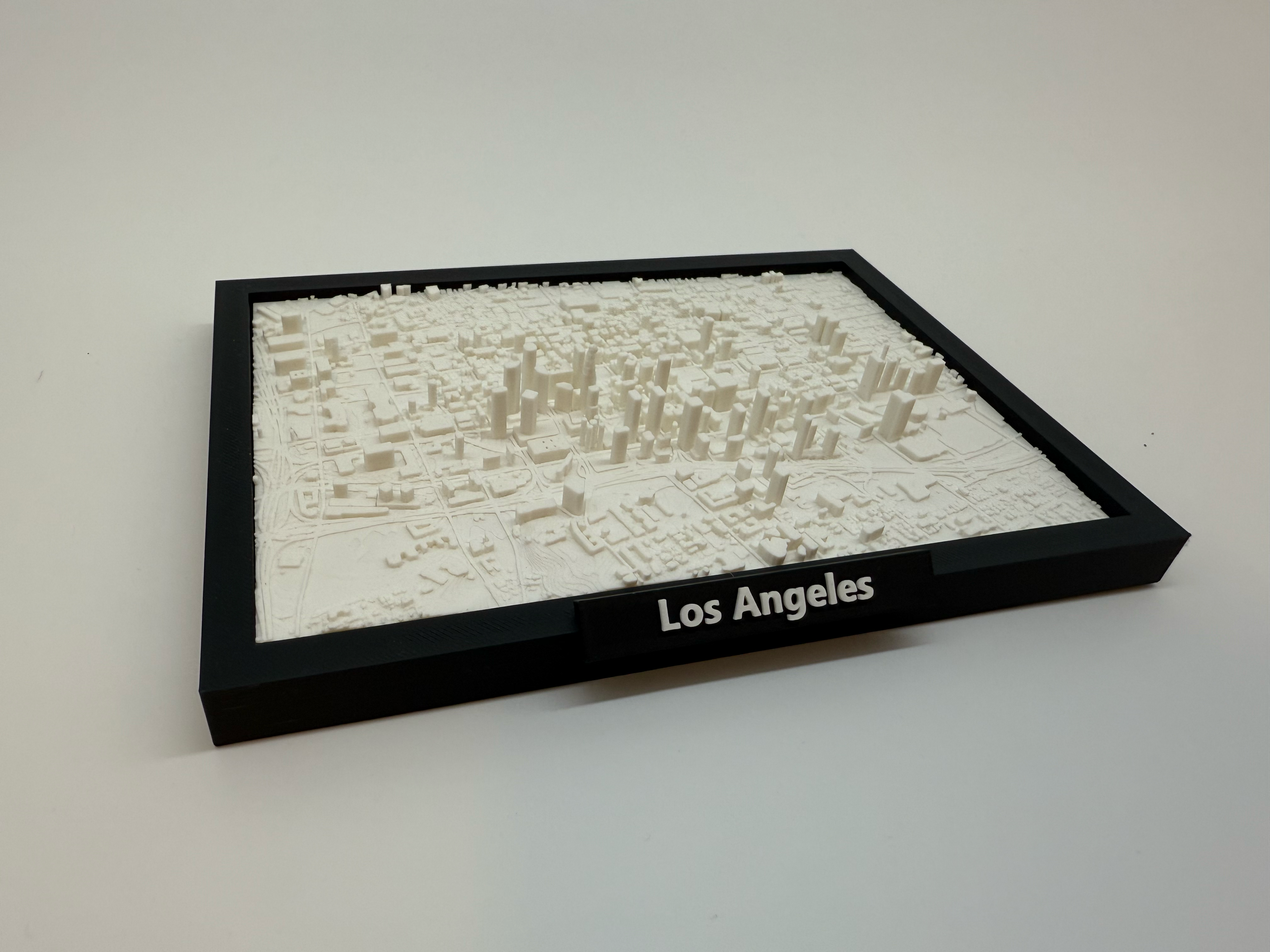 3D Geprinte Miniatuur van Los Angeles – Gedetailleerde Stadskaart en Skyline - Premium Quality