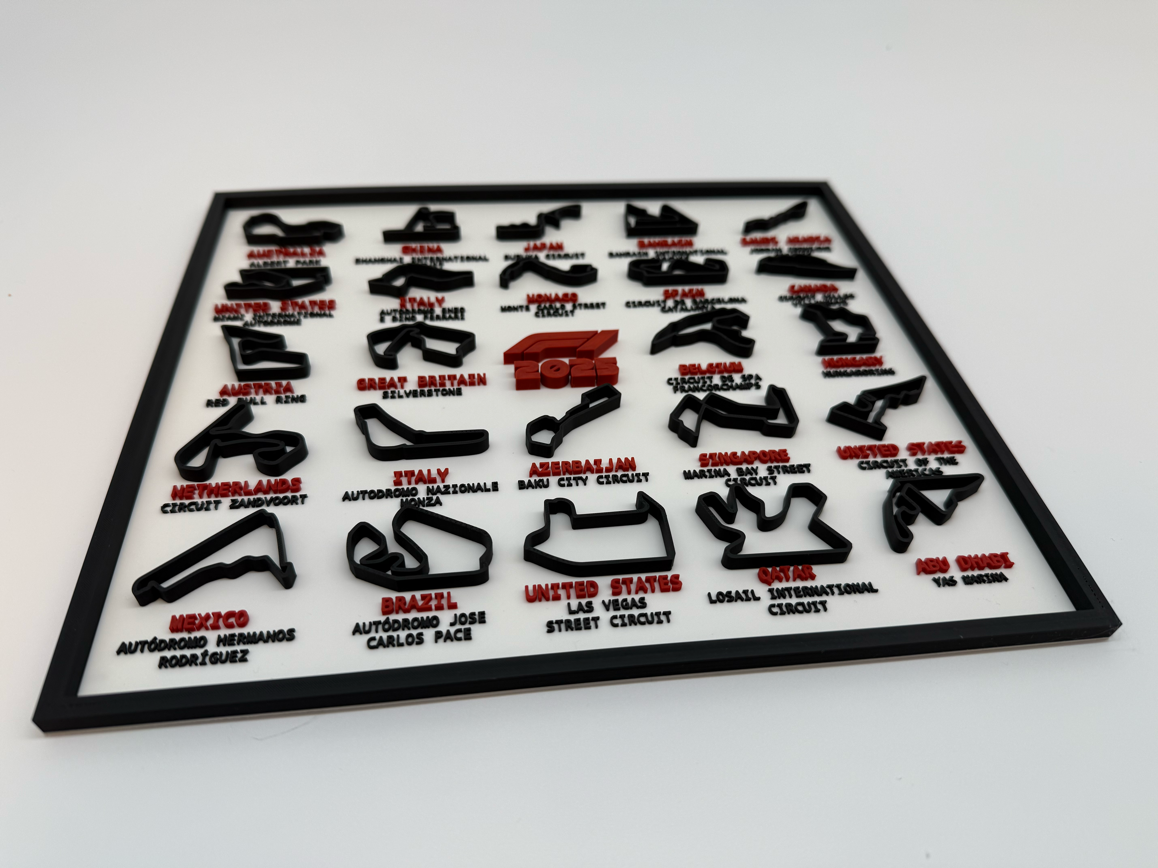 Kalender Formule 1 2025 - Premium Quality